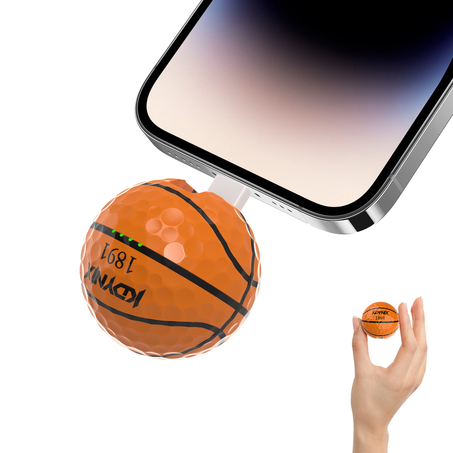 KDYNIX Golf Gift KDYNIX Mini Power Bank 2000mAh Portable Charger USB C iPhone