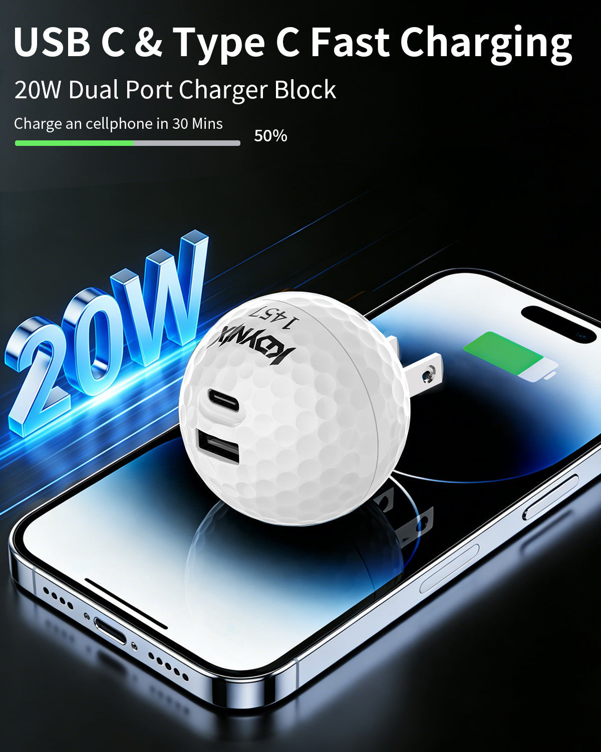 Kdynix Charger Ball 20W 1C1A – Sport Style Power Ball 