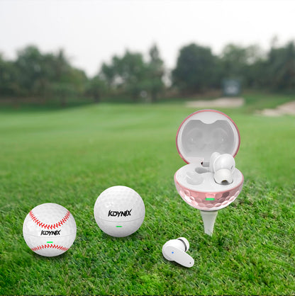 KDYNIX Golf Ball Wireless Earbuds Bluetooth 5.4 Noise Canceling Christmas Gift Stocking Stuffer Gym Sports 