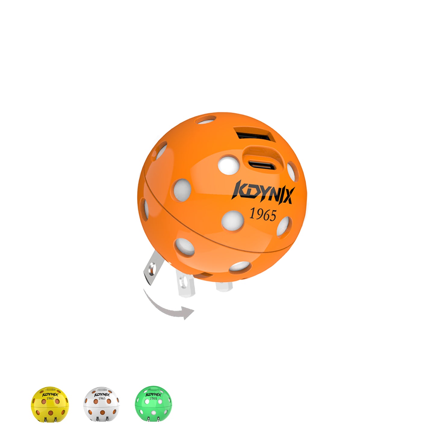 KDYNIX Creative Pickleball Gift: Unique Fast Charger Gift for him &amp; Winter Sports Fan,Work 