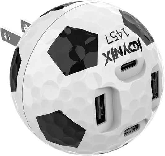 KDYNIX 65W 4-Port GaN Wall Charger — Charge Laptop, Phone & Tablet at Once, Sport Design