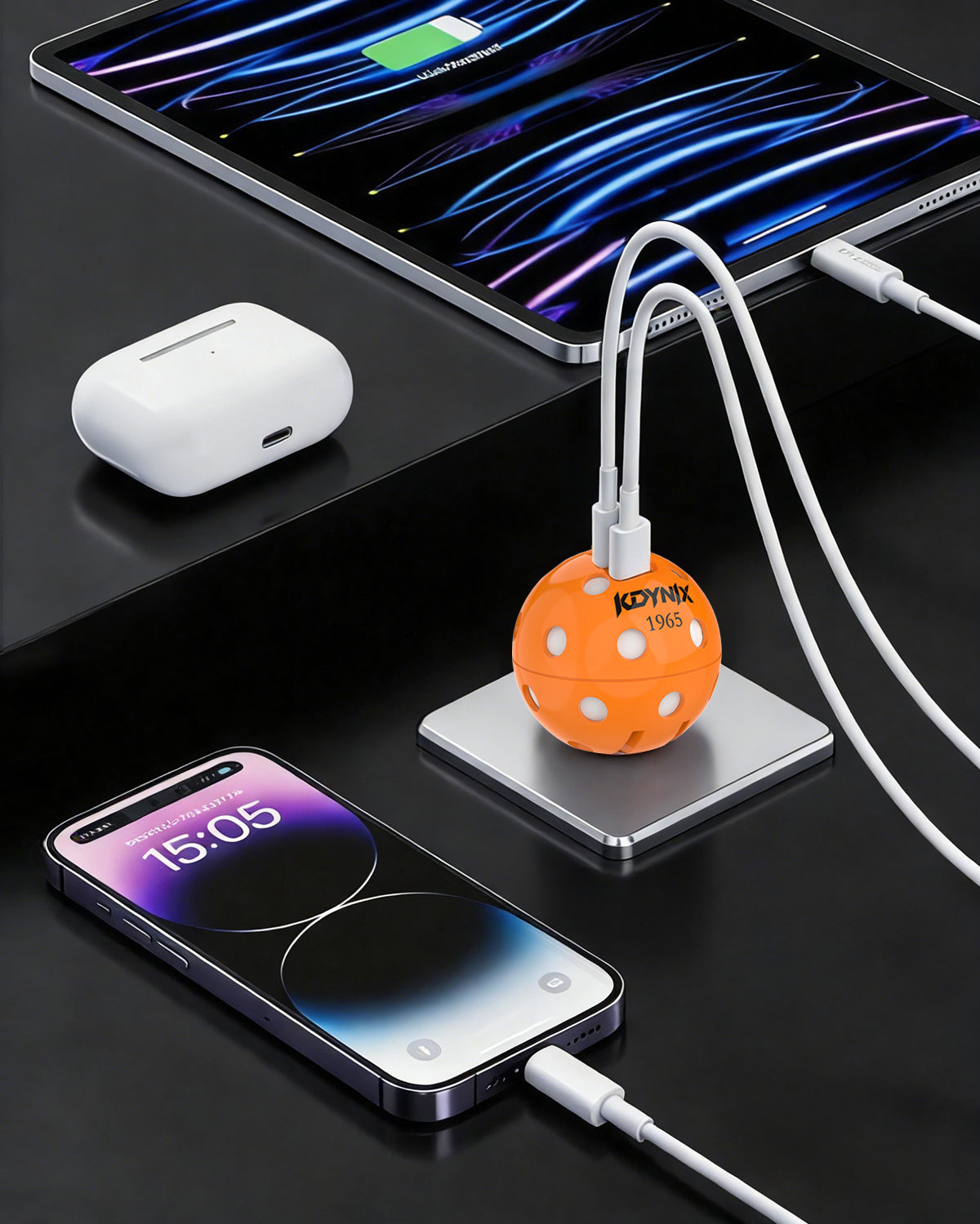 KDYNIX Creative Pickleball Gift: Unique Fast Charger Gift for him &amp; Winter Sports Fan,Work 